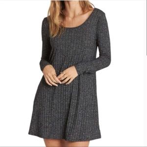 Michael Stars Rattan Jasper Poorboy Ribbed Knit Sweater Dress, Size Large